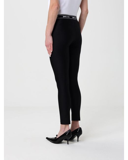 Just Cavalli Black Stretch Technical Fabric Leggings
