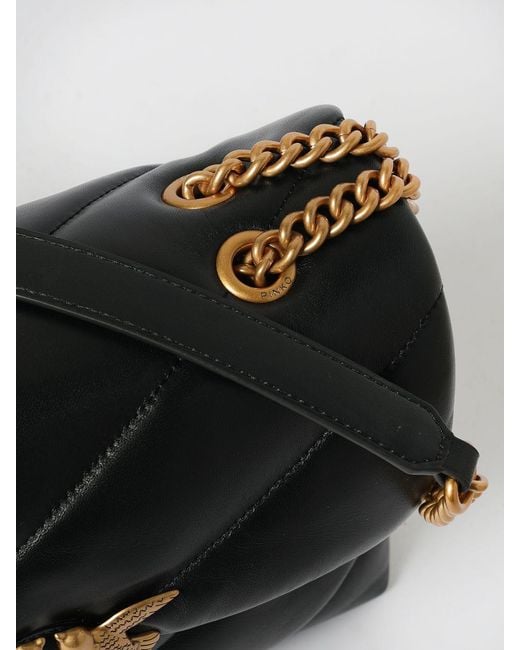 Pinko Black Love Bag Puff Classic Matelassé Nappa Bag