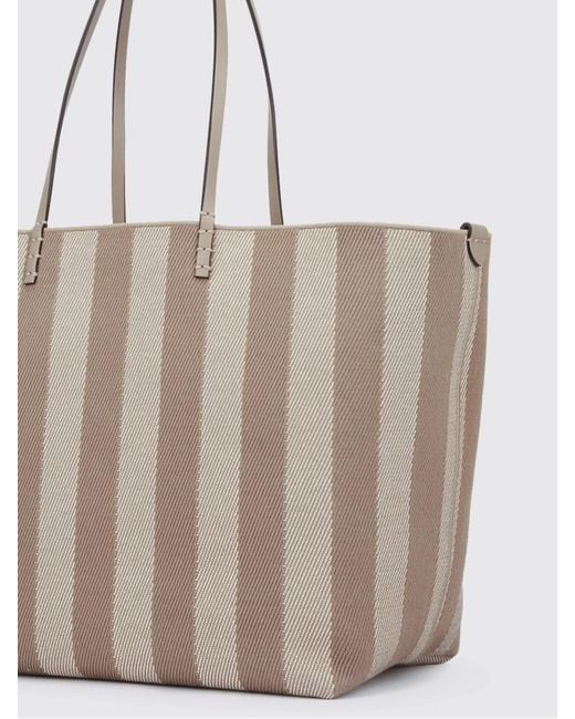 Fendi Natural Large Roll Jacquard Shopping Bag