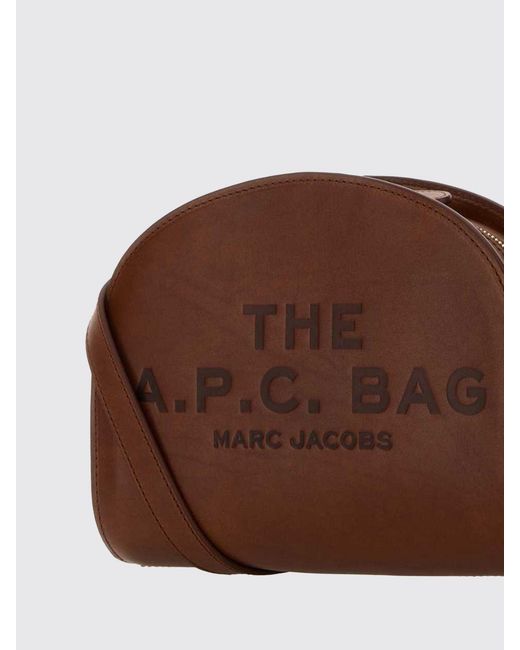 A.P.C. Brown X Marc Jacobs Demi Lune Leather Shoulder Bag