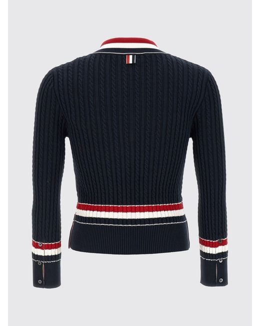 Thom Browne Blue Cotton Sweater for men