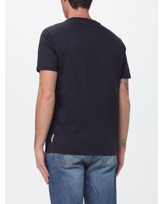 ARMANI EXCHANGE Blue Basic Crew Neck Cotton T-Shirt for men