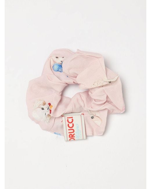 Fiorucci Pink Viskose-Scrunchie