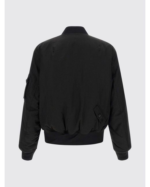 Y-3 Blue Technical Fabric Bomber Jacket With High Collar And Elasticated Cuffs for men