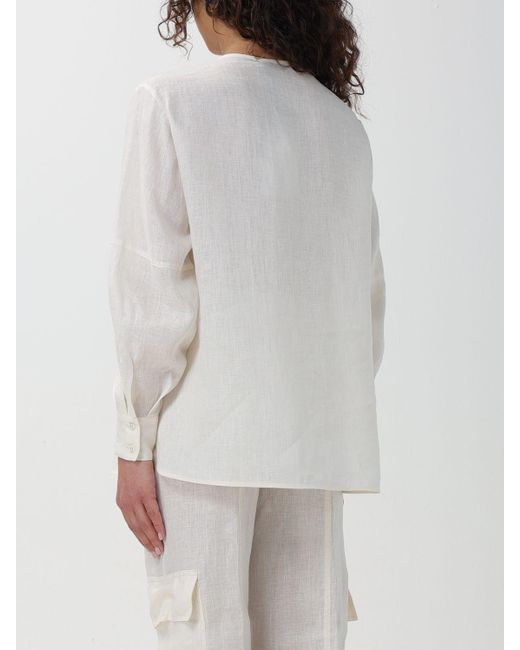 Camicia in misto lino di SIMONA CORSELLINI in White