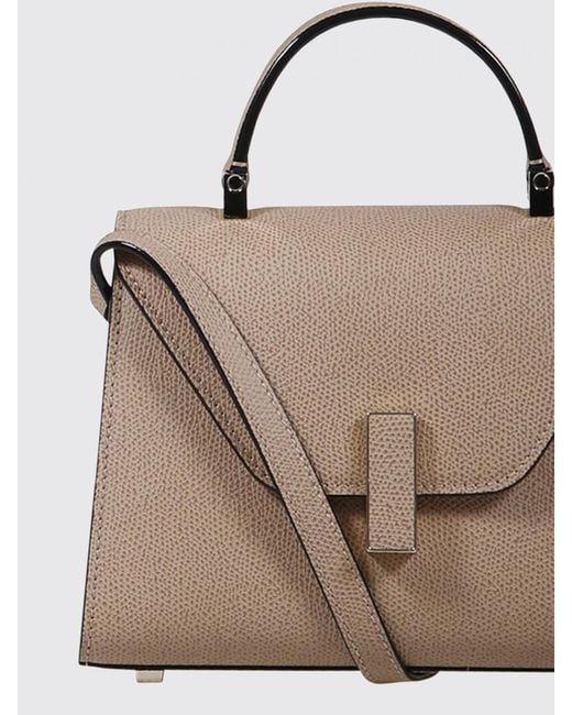 Valextra Natural Iside Grained Leather Bag