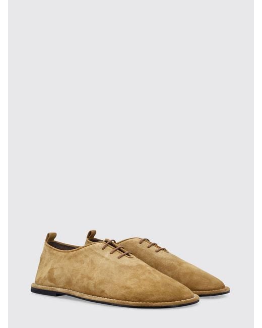 AMI Natural Suede Derby Shoes for men
