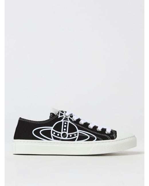 Sneakers Plimsoll in canvas riciclato di Vivienne Westwood in White