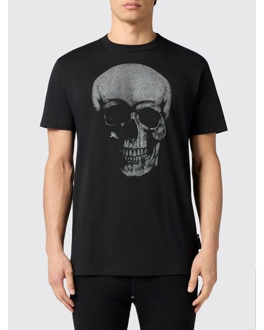 Philipp Plein Black T-Shirt for men