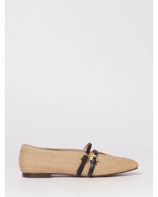 Coccinelle Natural Risako Raffia Ballerinas
