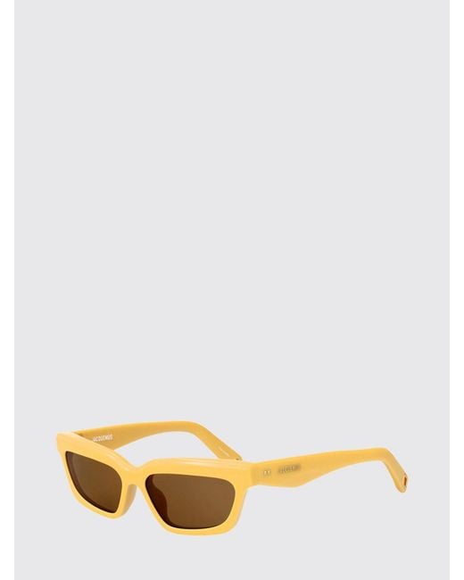 Jacquemus Metallic Rectangular Cat-Eye Sunglasses for men
