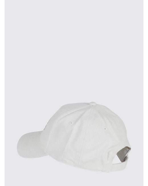 Y-3 White Cotton Hat With Logo Print for men