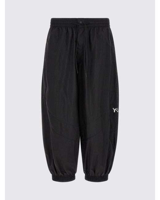 Y-3 Black Technical Fabric Wide-Leg Trousers for men