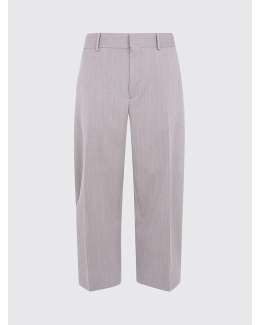 Studio Nicholson Gray Fume Wide-Leg Tailored Trousers for men
