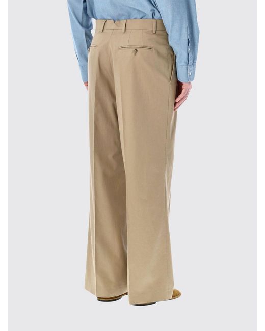 AMI Natural Wide-Leg Trousers for men