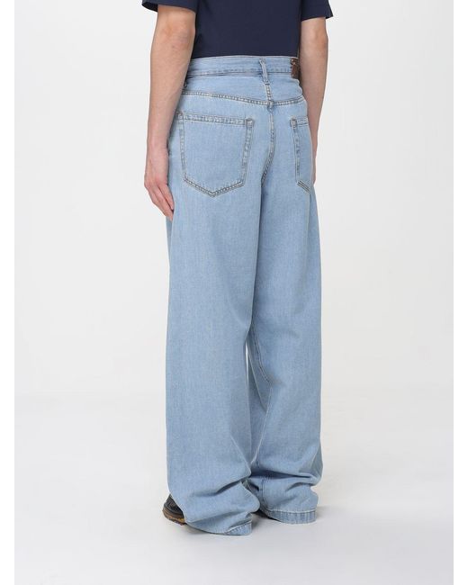 Dries Van Noten Blue Wide Leg Jeans for men