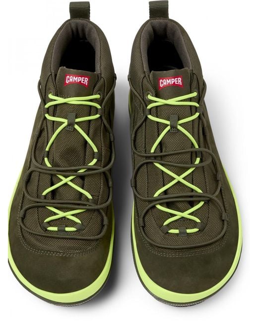 Camper Green Peu Pista Gm Gore-Tex And Nubuck Sneakers for men