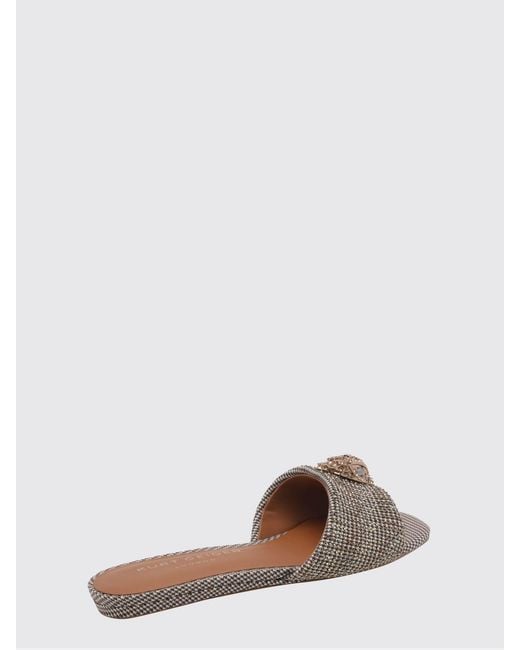 Kurt Geiger Brown Kensington Rhinestone Viscose Mules