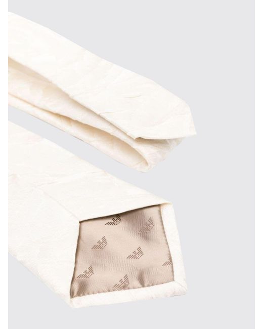 Cravate Emporio Armani pour homme en coloris White