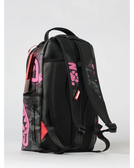 Sprayground Gray Snoopy Stencil Coated Cotton Backpack for men