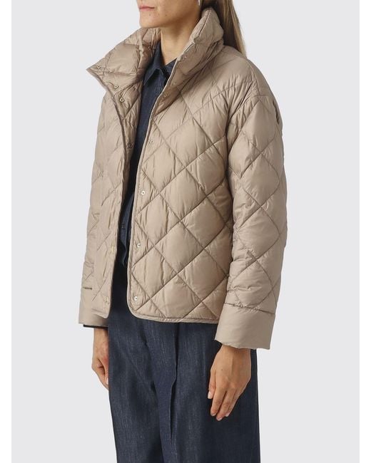 Max Mara Natural Trionfo High-Neck Quilted Nylon Puffer Jacket