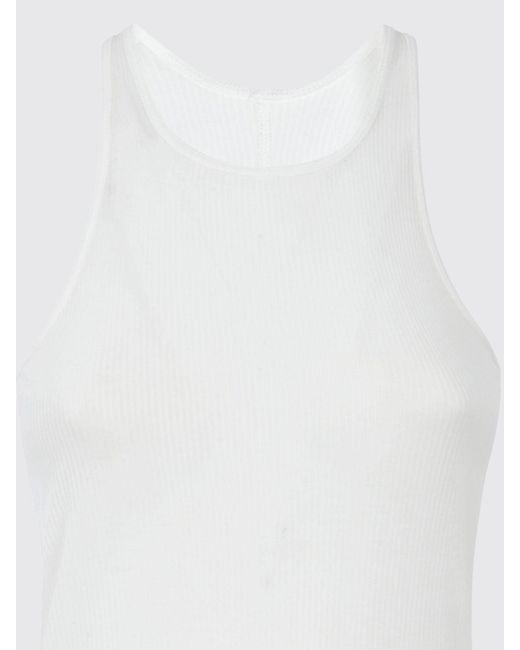 Rick Owens White Cotton Basic Top