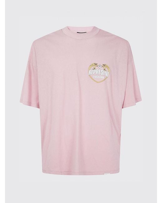 Represent Pink Angel Border T-Shirt for men