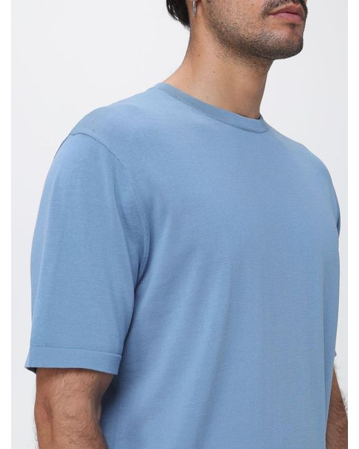 People Of Shibuya Blue Basic Cotton T-Shirt for men