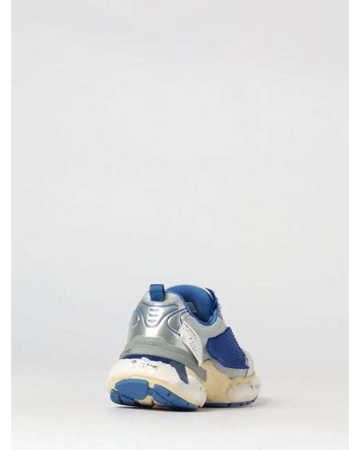 DSquared² Blue Faster Mesh And Rubber Sneakers for men