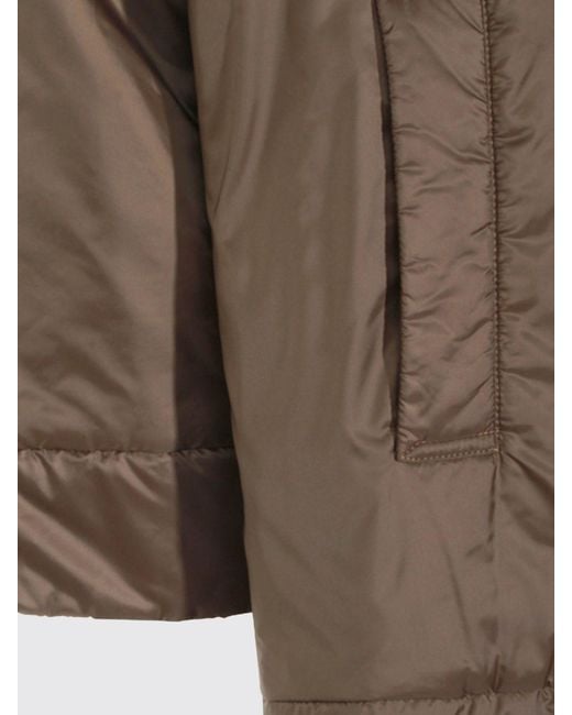 Max Mara Brown Hooded Short Down Jacket