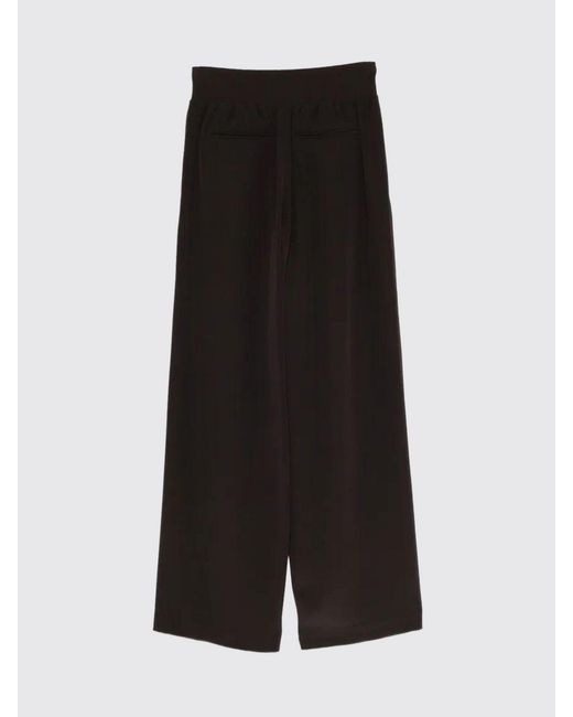 Joseph Black Satin Wide Leg Trousers