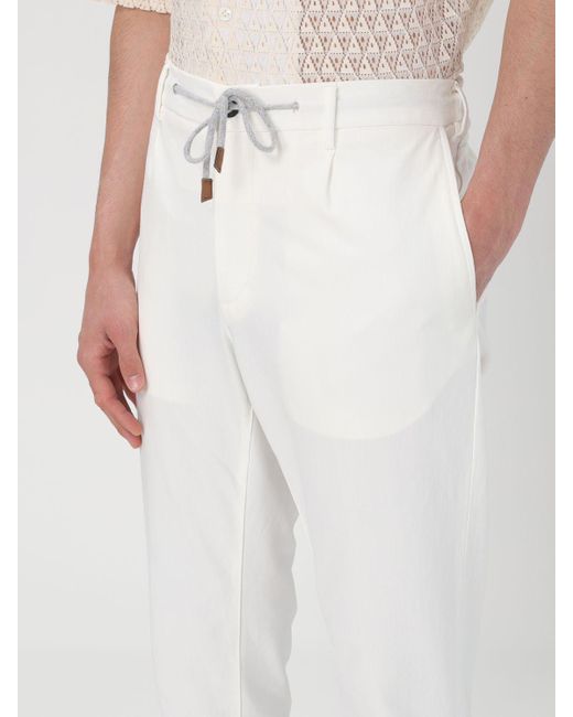 Eleventy Hose in White für Herren