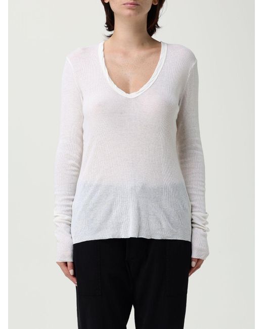 Maglia A V di James Perse in White