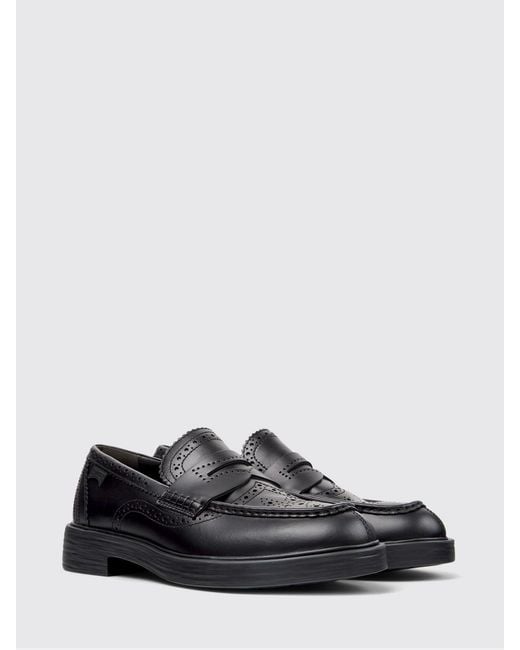 Camper White Twins Leather Brogue Loafers for men