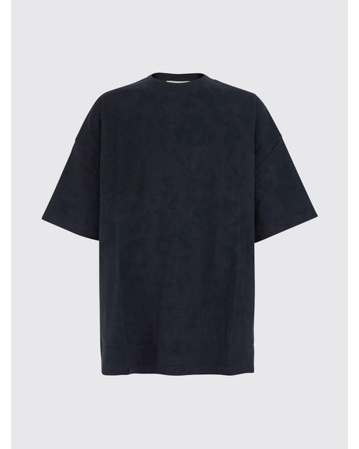 Fear Of God Black Relaxed Fit Cotton T-Shirt With Tone-On-Tone Logo for men