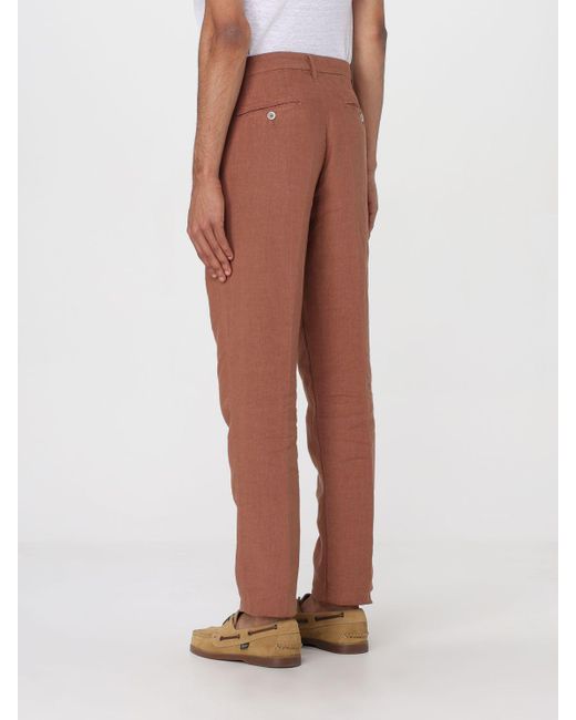 Pantalón 120% Lino de hombre de color Brown