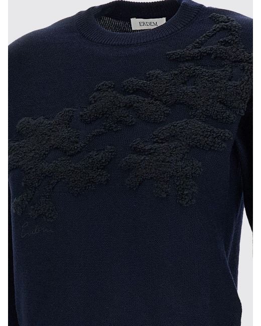 Erdem Blue Crewneck Jumper