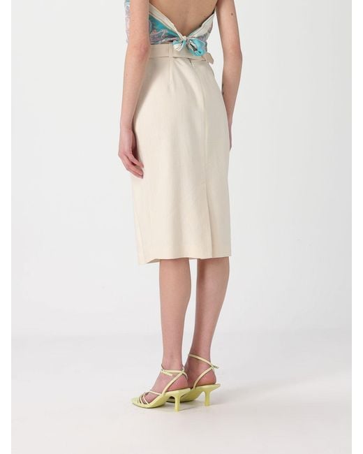 Pinko Natural Edwina Midi Skirt