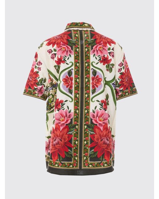 Farm Rio Red Floral Linen Shirt