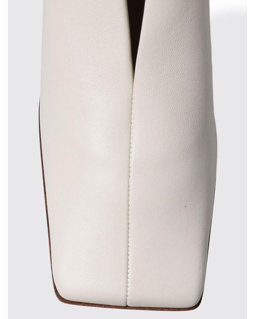 Alaïa White Leather Pumps