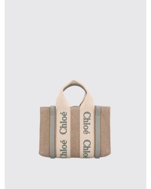 Borsa Woody Mini di Chloé in White