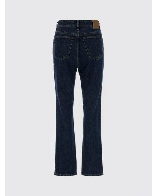 Totême Blue Cotton Denim Slim Fit Jeans