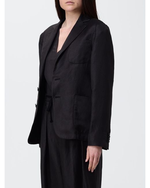 Barena Black Linen Blend Blazer