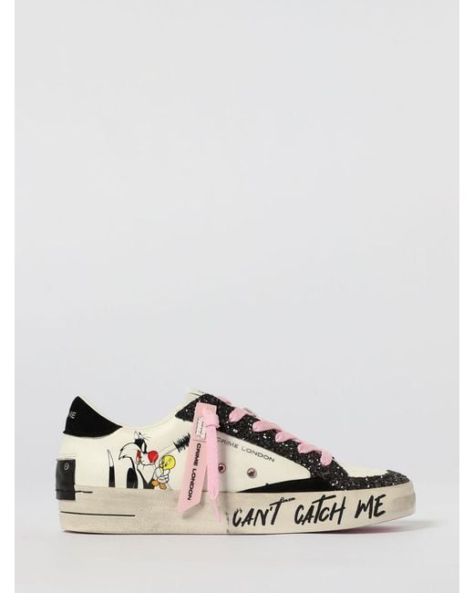 Crime London Black Sneakers Damen