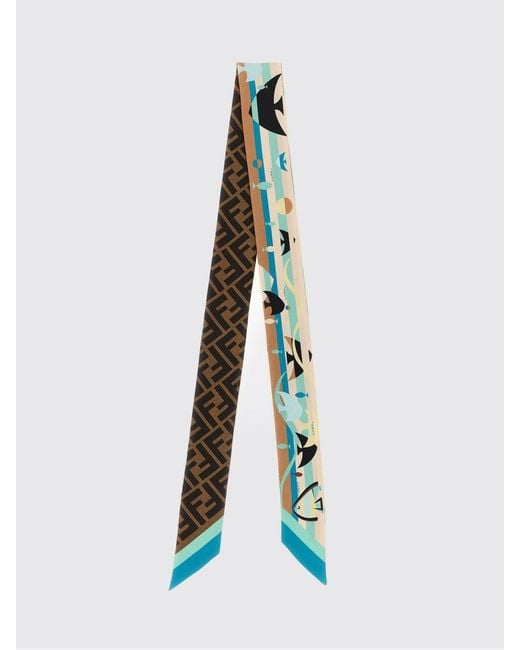 Fendi Blue Scarf