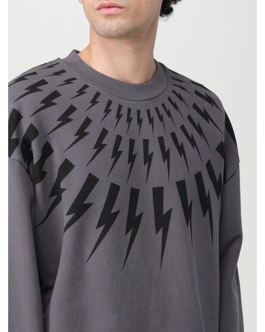 Neil Barrett Sweatshirt in Grey for Men | Lyst UK
