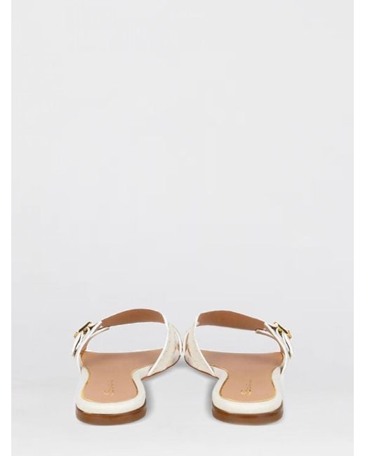 Santoni Pink Leather Slippers
