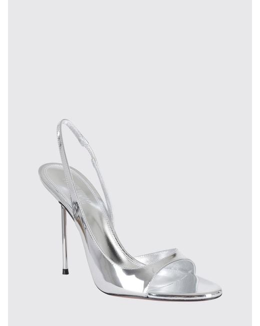 Paris Texas White Lidia Patent Leather Sandal