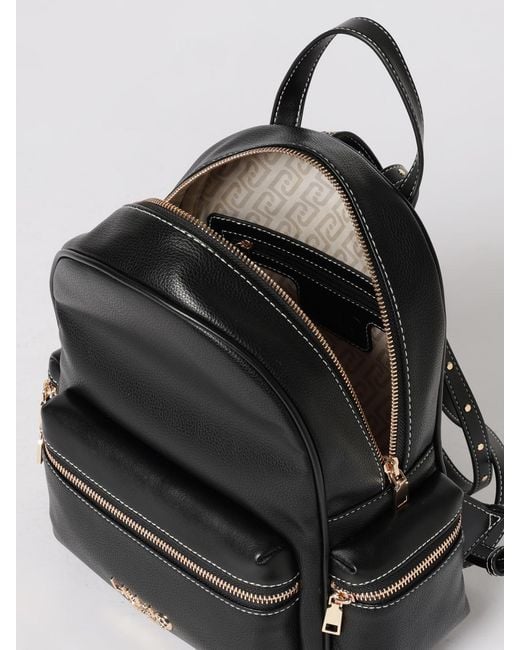 Liu Jo Black Faux Leather Backpack