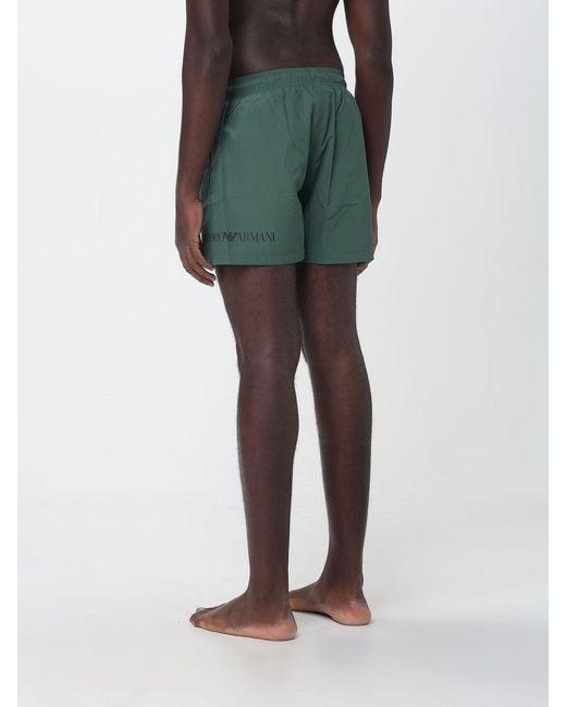 EA7 Green Polyester Swimsuit for men
